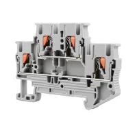 PT/ST/UK双层弹簧直插接线端子接线端子排2.5MM²双层接线端子排