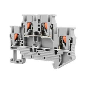 PT/ST/UK双层弹簧直插接线端子接线端子排2.5MM²双层接线端子排