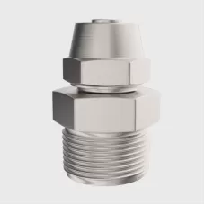 气管快速接头气动快拧螺纹外丝直通PC货车锁母式金属配件4/6/8-02